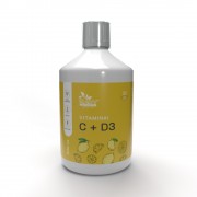 Raw Powders Vitaminai C + D3 + Cinkas 500ml (stiprinti imunitetui)